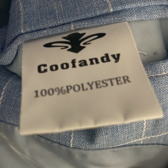 Men’s suit jacket with Shoulder pads & two inside pockets brand new with tags - Picture 3 of 3